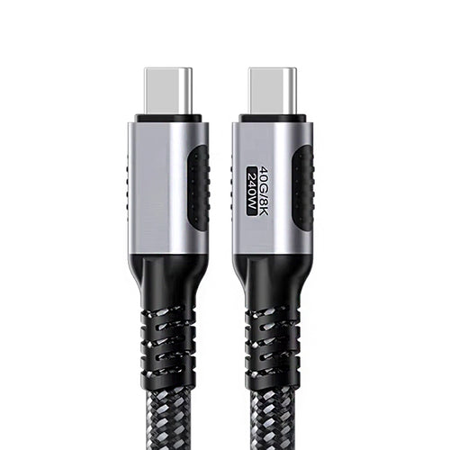 Treedix USB C Cable 1.2m, 40Gbps 8K@60Hz 240W USB4 Charging Cable, PD3.1 Fast Charge 48V/5A, High Density Braided USB C to USB C Cord Compatible with MacBook, Laptop, Tablet, Phone, Gaming Console