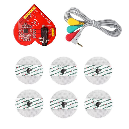 Treedix Heart Rate Monitor Sensor Heart Rate Pulse Measurement Module Compatible with Arduino UNO R3 Board