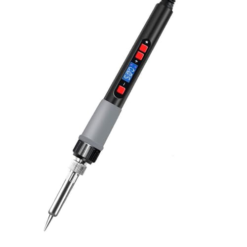 Soldering Iron Kit LCD Digital Display 60W 180 to 500°C Adjustable Temperature Solder Iron°F /°C- Temperature Control Soldering Tool for Soldering DIY