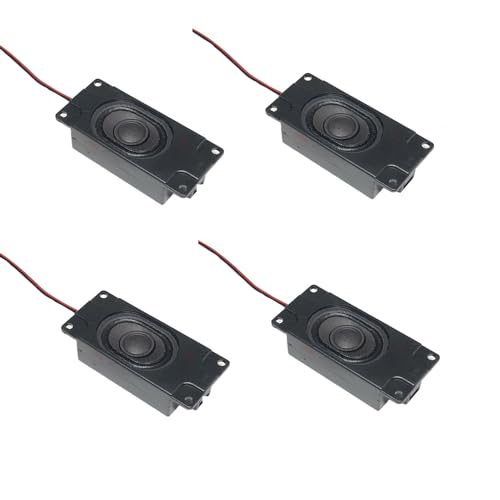 4pcs 3W 8 Ohm Double Cavity Mini Speaker Portable Advertising Machine Speaker with JST-PH2.0mm-2 pin Interfacefor Compatible with Raspberry Pi and Arduino、EVD、Robotics