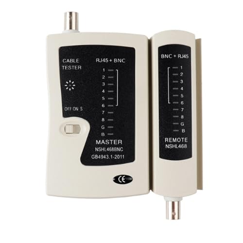 RJ45 BNC Network Cable Tester Coax Continuity Tester Ethernet Cable Tester Tool Telephone Line Test Continuity Tester for Wiring Engineering Repairs