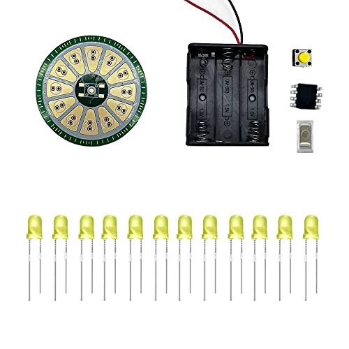 Treedix Soldering Practice Kit DIY Electronics Project Kit Circuit Board with Battery Case for Beginner Adults Learning Training Teaching Fun Projects