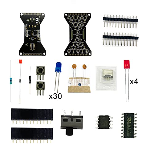 Treedix Solder Practice Kit Electronic Hourglass Led DIY Kits Practice Board Blue Ray Assemble Soldering Practice Fun Project