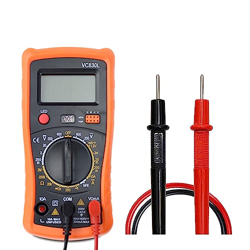 Treedix Digital Display Multimeter Handheld High Precision Digital Multimeter with AC DC Voltmeter & Ohm Volt Amp Tester, Multifunction Battery Tester,Ammeter Voltmeter