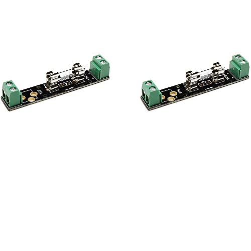 Treedix Glass Ferrule Type Fuse Breakout Board Kits with Printed Circuit Board for Protecting the Circuit Saved from Molten Destruction