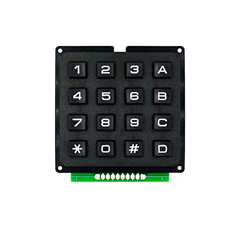 Treedix Modulo Tastierino Numerico 4x4 con 16 pulsanti compatibile con Arduino