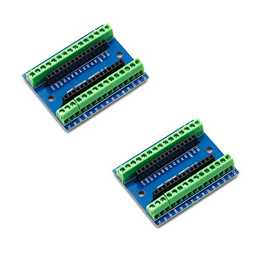 Treedix 2pcs Terminal Adapter Expansion Board IO Shield V1.O Replacement Compatible with Arduino Mini Nano Board V3.0 Projects