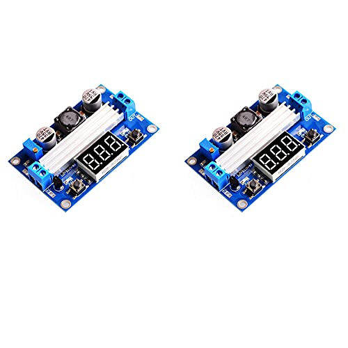 Treedix 2pcs LTC1871 DC-DC Step Up Booster Converter Module 100W High Power Adjustable Output 3.5-35V Power Regulator Board