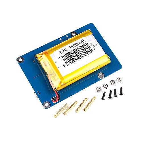 Treedix Lithium Power Expansion Board with 3800mAh Dual USB Output Compatible with Raspberry Pi Pi3 Independent Field Battery Powered Mobile Power