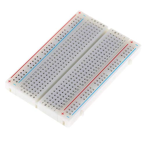 Treedix Solderless Breadboard Small 400 Tie Point PCB BreadBoard Compatible with Arduino Proto Shield Distribution Connecting Blocks