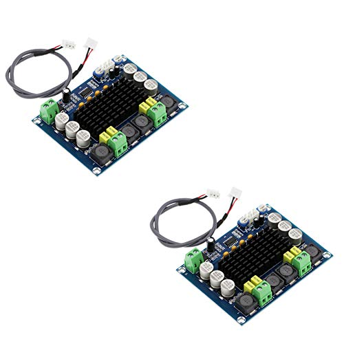 Treedix 2 pcs TPA3116D2 Digital Power Amplifier Board Audio Amplifier Module Dual Channel 2 x 120W Amp Boards Compatible with Multimedia