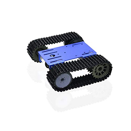 Treedix Tracked Robot Smart Car 12V Motor Value TP101 Robot Tank Track Chassis Metal Bottom Plate Compatible with Arduino