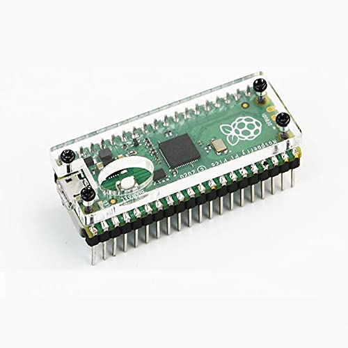 Treedix Compatible with Pi Pico Acrylic Case Development Board Transparent Protective Case Fixing Bracket