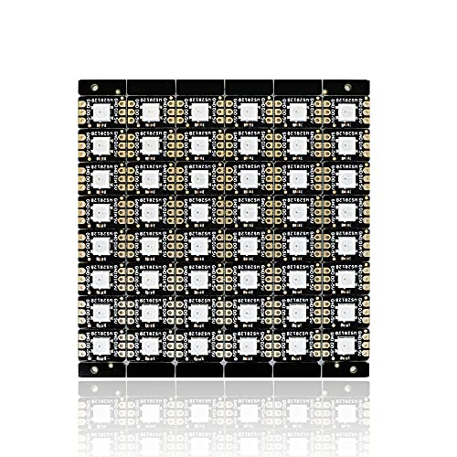 Treedix 48pcs RGB LED WS2812B 5050 Light Board Light Matrix Strip Driver Board Individually Addressable for Arduino and Raspberry Pi