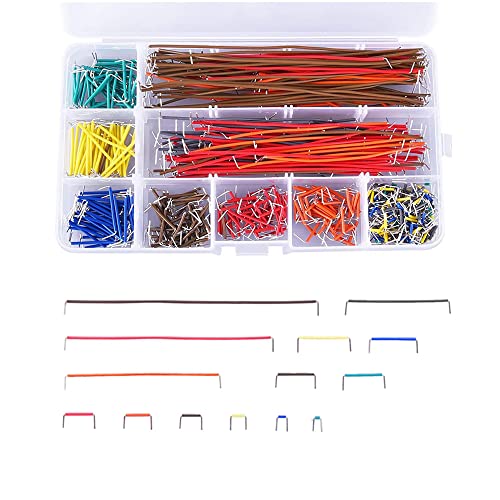 Treedix 840-teiliges Jumper-Draht-Kit, 14 Längen, Steckplatinen-Jumper-Draht-Kabel-Kit für Steckplatinen-Prototyping DIY