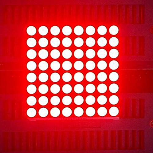 Treedix 64 LED Dot Matrix Display Compatible with Arduino MAX7219 LED Dot Matrix Module, RED