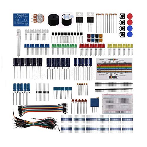 Treedix Electronics Fun Kit Jumper Wire, Precision Potentiometer Breadboard Basic Kit Components Experiment Accessoriesor Replacement