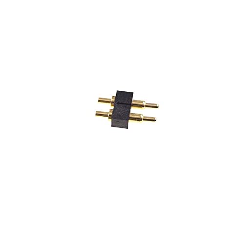 Treedix 10PCS Gold Plated Spring Loaded Thimble Pogo Pin 7.5mm Long Pin Male Spring Pogopin Header Target Connector Through Hold PCB