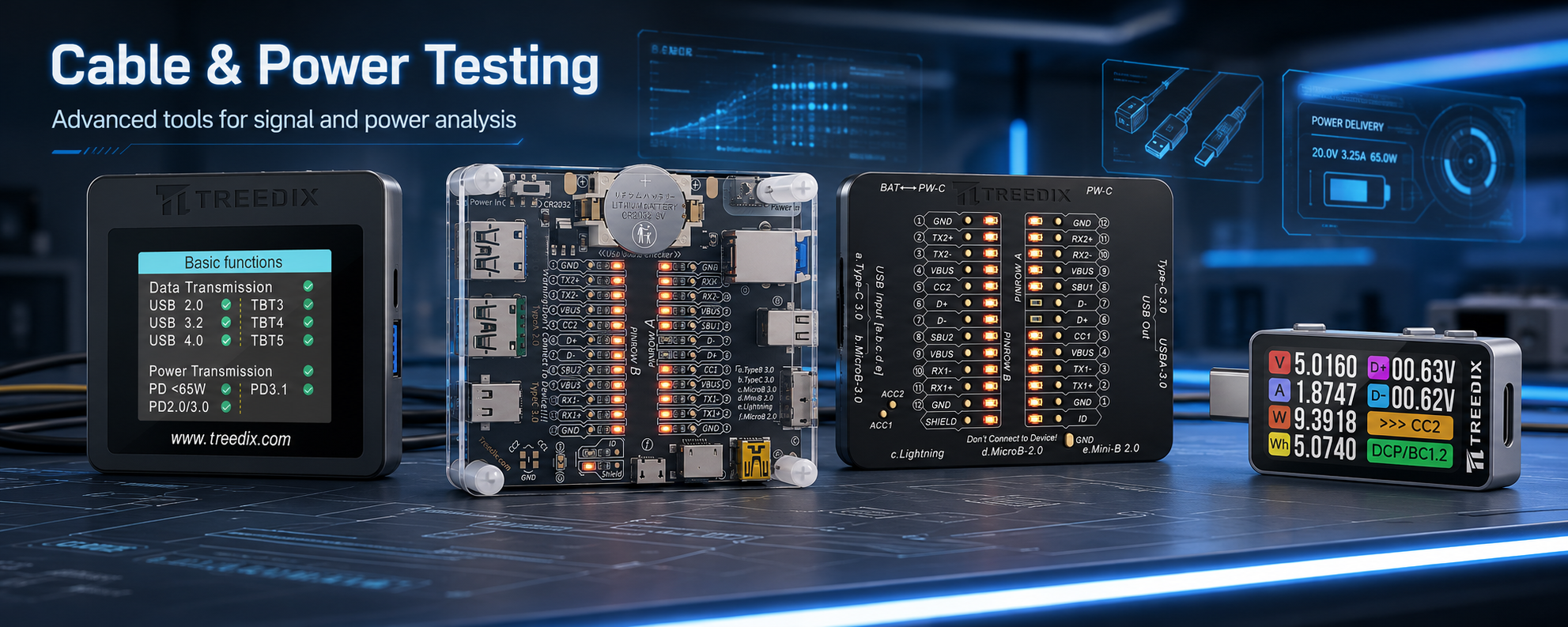 Cable and power testing tools
