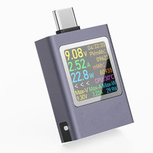 USB Power Meter Tester,4.5-50V/12A/600W Digital Multimeter Display Voltage,Current,Power,Resistance,Capacity Support PD2.0, PD3.0, PPS, QC2.0, QC3.0, FCP, SCP, AFC, PE, Dash, VOOC, SuperVOOC