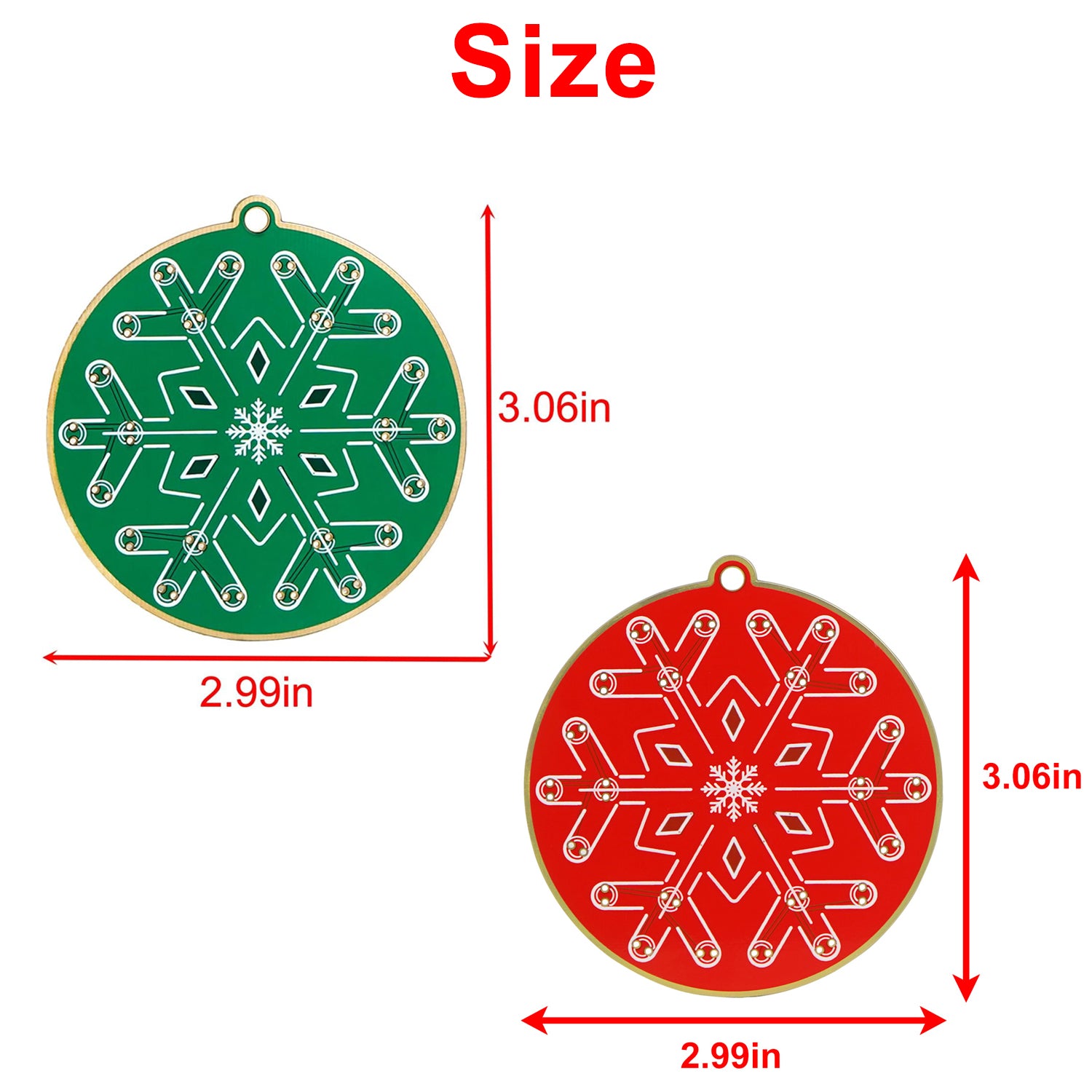 Treedix 2pcs Learn to Solder Kit Christmas Soldering Kit for Beginners: DIY Flashing LED Tree & Snowflake Decoration Soldering Kit，Fun Electronic Project Kit for School and Home Teaching Learning