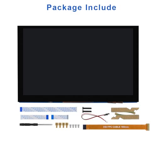Treedix 7 Inch Touchscreen Monitor Compatible with Raspberry Pi Raspberry MIPI DSI 800 * 480 Resolution Portable LCD Display Compatible with Raspberry Pi 5/5B