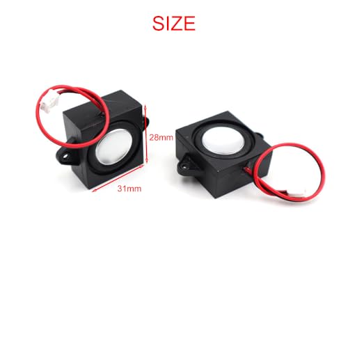 2pcs 3W 8 Ohm Single Cavity Mini Speaker Portable Advertising Machine Speaker Compatible with Raspberry Pi and Arduino、EVD、Robotics