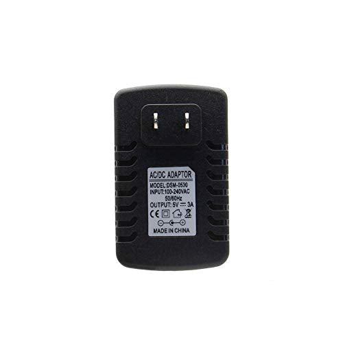 Treedix 5V 3A ACアダプター電源マイクロUSBインターフェースケーブル、Raspberry Pi 3B/3B+/Zero対応