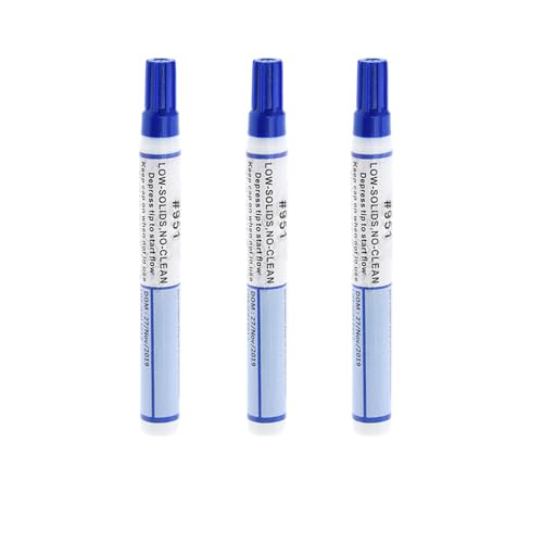 Treedix 3pieces No Clean Soldering Pen Solder Flux for Electronics Welding Repair Tabbing Wire Maintenance of PCB Board