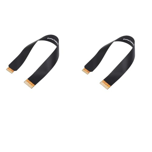Treedix 2pcs DSI FPC Flexible Cable 22 Pin to 15 Pin Compatible with Raspberry Pi 5 for DSI Display Screens (300mm)