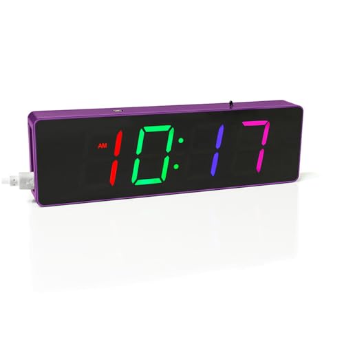 Lötübungsset von Treedix, RGB-DIY-Uhrenset mit mehreren bunten LEDs und Uhrzeit-, Temperatur-, Datums- und Wochentagsanzeige zum Üben des Lernens für Schüler und Studenten