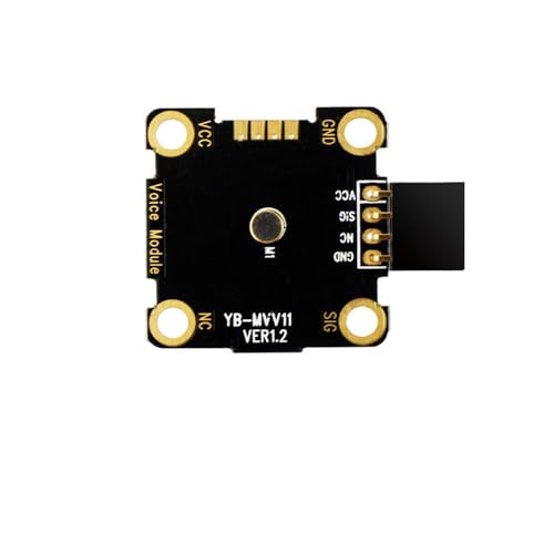 Treedix 3,3 V/5 V Tonsensor-Detektormodul, 3 Arten von Verbindungen, kompatibel mit Microbit, UNO-Lautstärkeerkennung, Erkennung von Stm32-Mikrofon für Tonschalter, Musikspektrum
