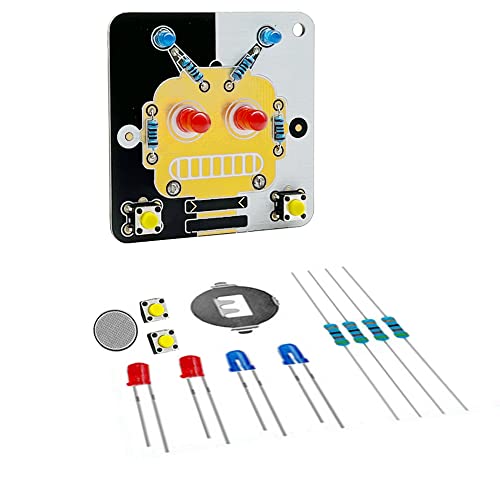 Treedix 2 Sets of Solder Practice Projects DIY Electronics Kits Circuit Boards Trainning Board With Battery For Beginners, Students and DIYers