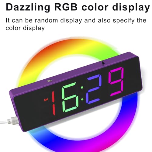 Lötübungsset von Treedix, RGB-DIY-Uhrenset mit mehreren bunten LEDs und Uhrzeit-, Temperatur-, Datums- und Wochentagsanzeige zum Üben des Lernens für Schüler und Studenten