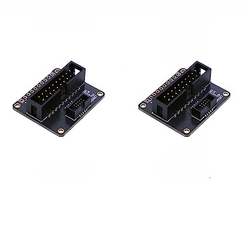 Treedix 2pcs JTAG (2x10 2.54mm) to SWD (2x5 1.27mm) Cable Adapter Board Breakout Board Jtag Debug Board