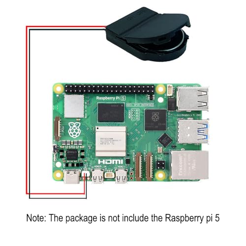 Treedix 2pcs RTC Battery Case Real Time Clock Holder Compatible with Raspberry Pi 5