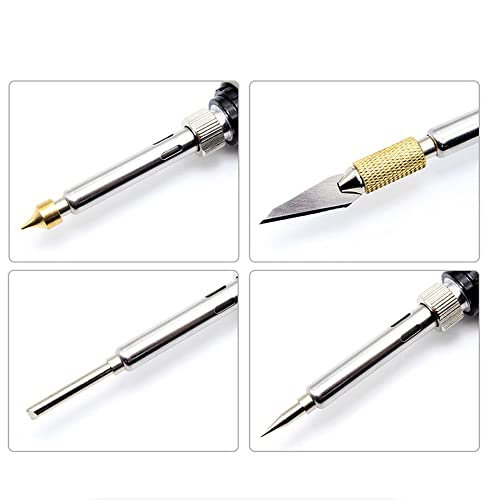 Treedix 28 Pieces Wood Burning Kit Adjustable Temperature 200℃~480℃ Wood Burning Tool Kits Carving Iron Tip for Embossing/Adults/Beginners/Birthday/Wedding Anniversary/Halloween/Christmas DIY