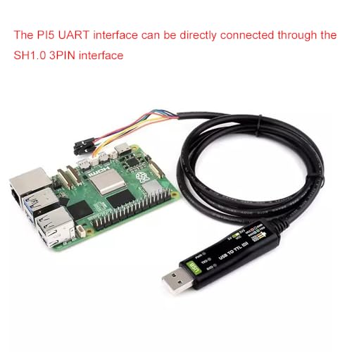 USB to TTL Serial Port Debugging Module Multi Protection Circuits Support Multi Systems Compatible with Raspberry Pi 5
