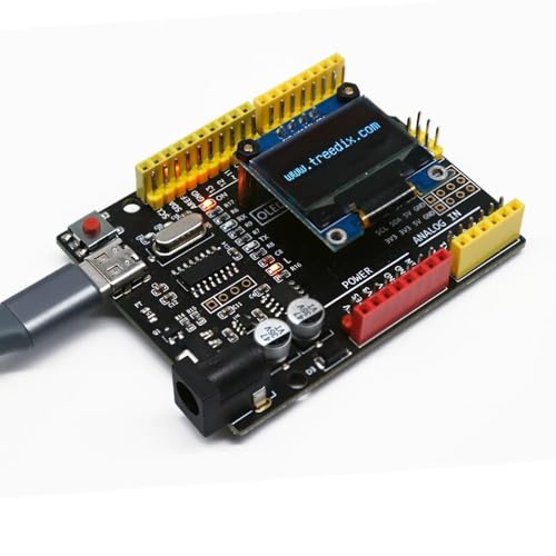 ATmega328P CH340 Development Board Improved Type-C Interface with 0.96inch OLED Screen Compatible with Arduino UNO R3 Board Kit for Starter