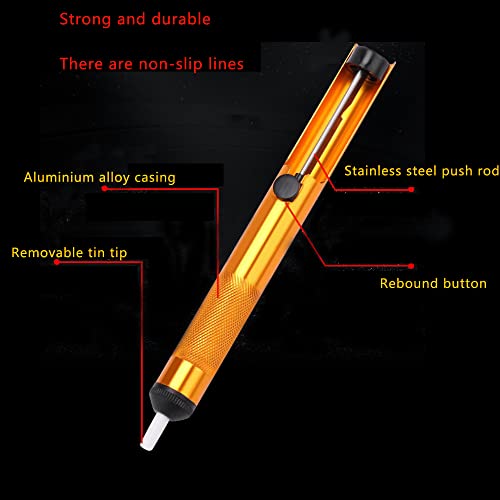 Treedix 3pcs Desoldering Pump Solder Sucker Vacuum Solder Removal Tool For Circuit Board、Electronic Repair
