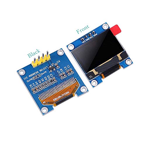 Treedix 0.96インチ SPIシリアルLED 128X64 OLEDディスプレイモジュール 黄色と青のOLED SSD1306 Arduinoと互換性あり