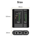 Treedix ネットワーク ケーブル テスター イーサネット ケーブル テスター ツール 導通テスター RJ45 RJ11 付き CAT5 CAT6 電話回線テスト用 (ブラック)