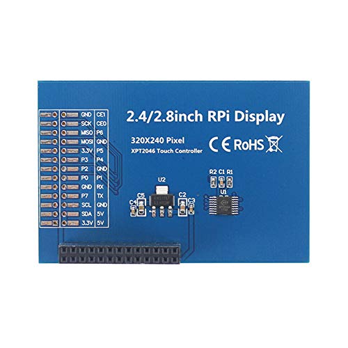 Treedix 2.8インチ TFT LCDディスプレイ SPIインターフェース TFT抵抗タッチスクリーン カラースクリーン タッチパン付き Raspberry Pi 4B /3B+と互換性あり