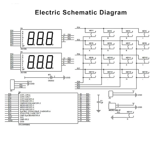 Treedix Calculator Soldering Practice Kit 2 Power Supply Modes 6 Digit Precision DIY Electronic Kits with LCD Display for College and High School Students Practice Learning