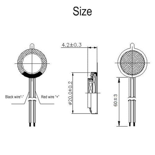 Treedix 10 Stück 1 Watt 8 Ohm Mini-Lautsprecher Full-Range Hohlraum Werbemaschine Kleiner Lautsprecher Audio Lautsprecher Stereo