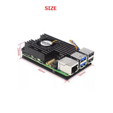 Treedix アルミ合金ケース Raspberry PI 5 4GB/8GB メタルケース + 調節可能なファン対応