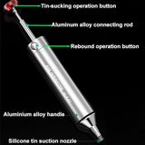 Treedix Solder Sucker Tool Desoldering Pump Desoldering Vacuum Pump Solder Remover Disassemble Electrical Components
