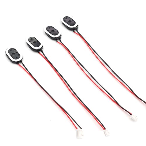 Treedix 4個 1ワット 8オーム キャビティ ミニスピーカー フルレンジ キャビティ 広告機 小型スピーカー 3.3V 5V JST-PH2.5mm-2ピン インターフェース付き Arduino 小型 DIY 電子プロジェクト用