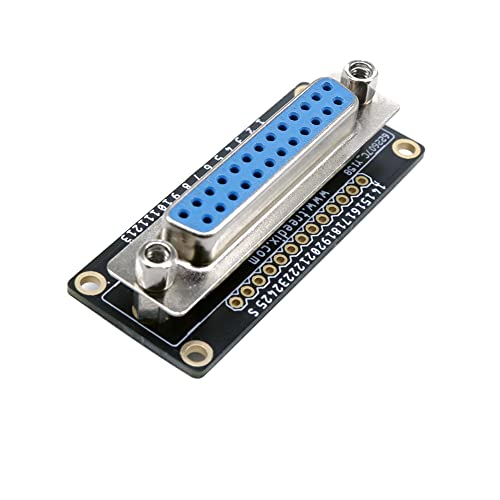 Treedix DB25 メス ブレークアウト ボード 25 ピン RS232 シリアル メス - メス チェンジャー アダプター カプラ コネクタ 端子台付き