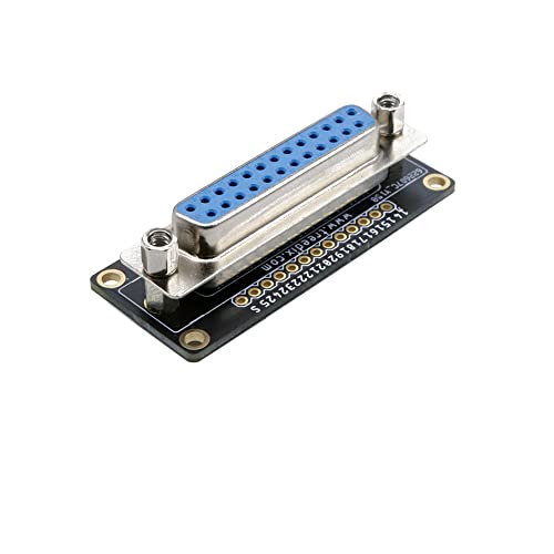 Treedix DB25 Female Breakout Board 25Pin RS232 Serial Female to Female Changer Adapter Coupler Connector with Terminal Block